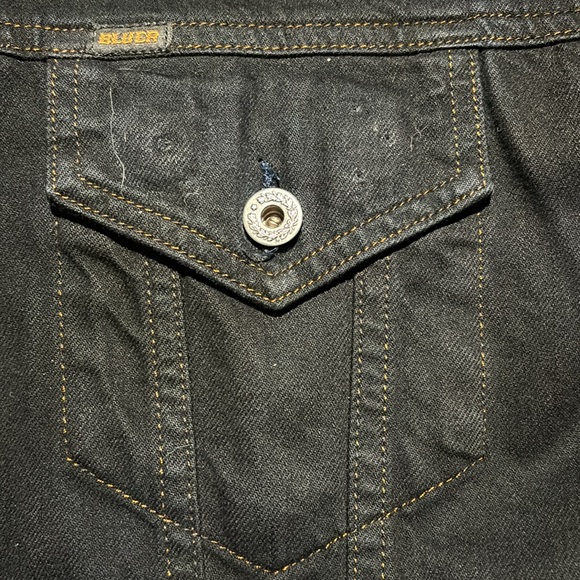 Battle Jacket with SUNN O))) and Carcass patches on black denim jacket by Bluer. - Picture 7 of 8